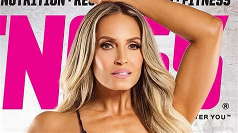 trish stratus sexy|Trish Stratus wows in sexy bodysuit for Inside Fitness cover